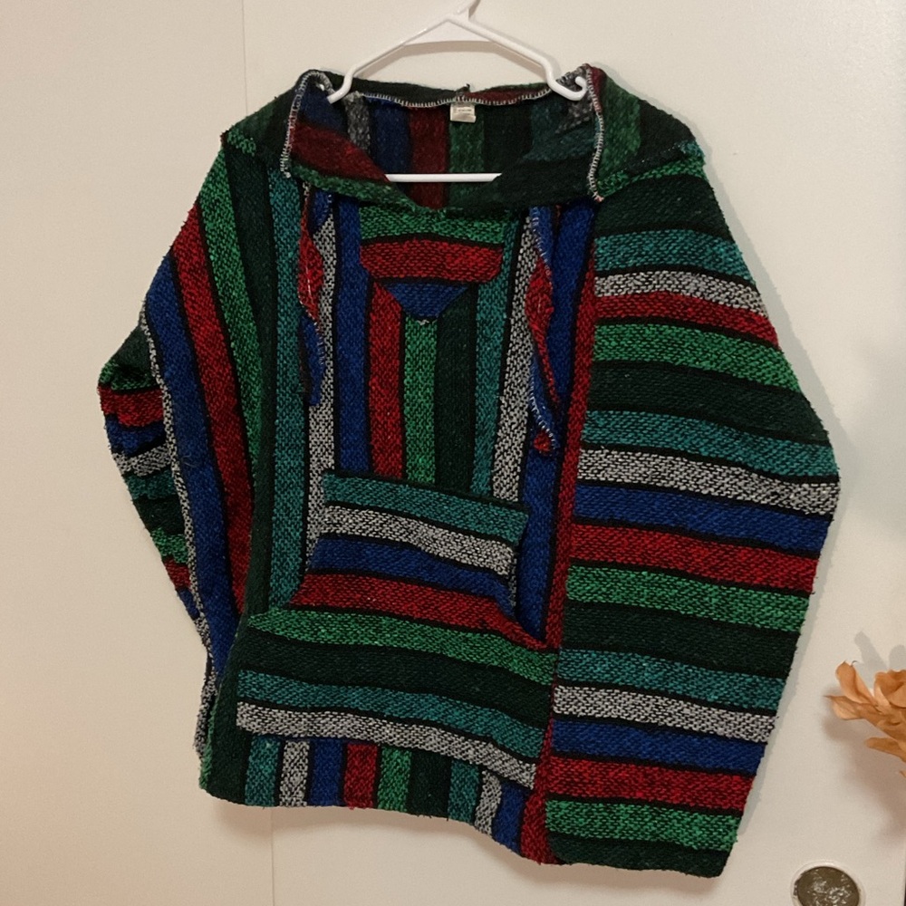 Multicolor Striped Baja Hoodie